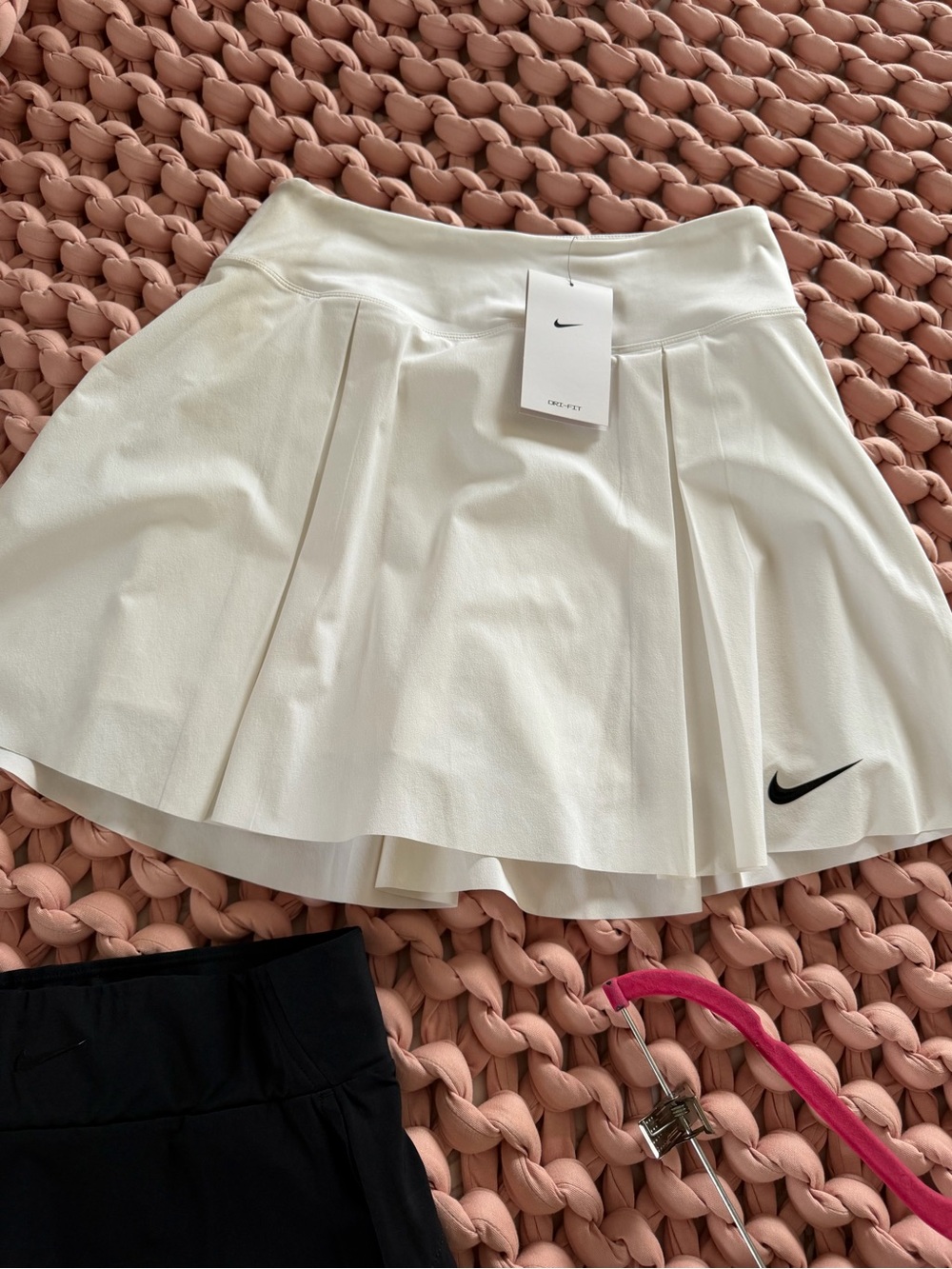 Nike White Pleated Circle Skater Tennis Skirt